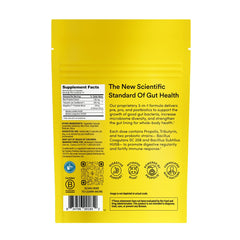 Beekeepers Naturals Complete Gut Health capsules close-up showing vegetarian-friendly capsules.