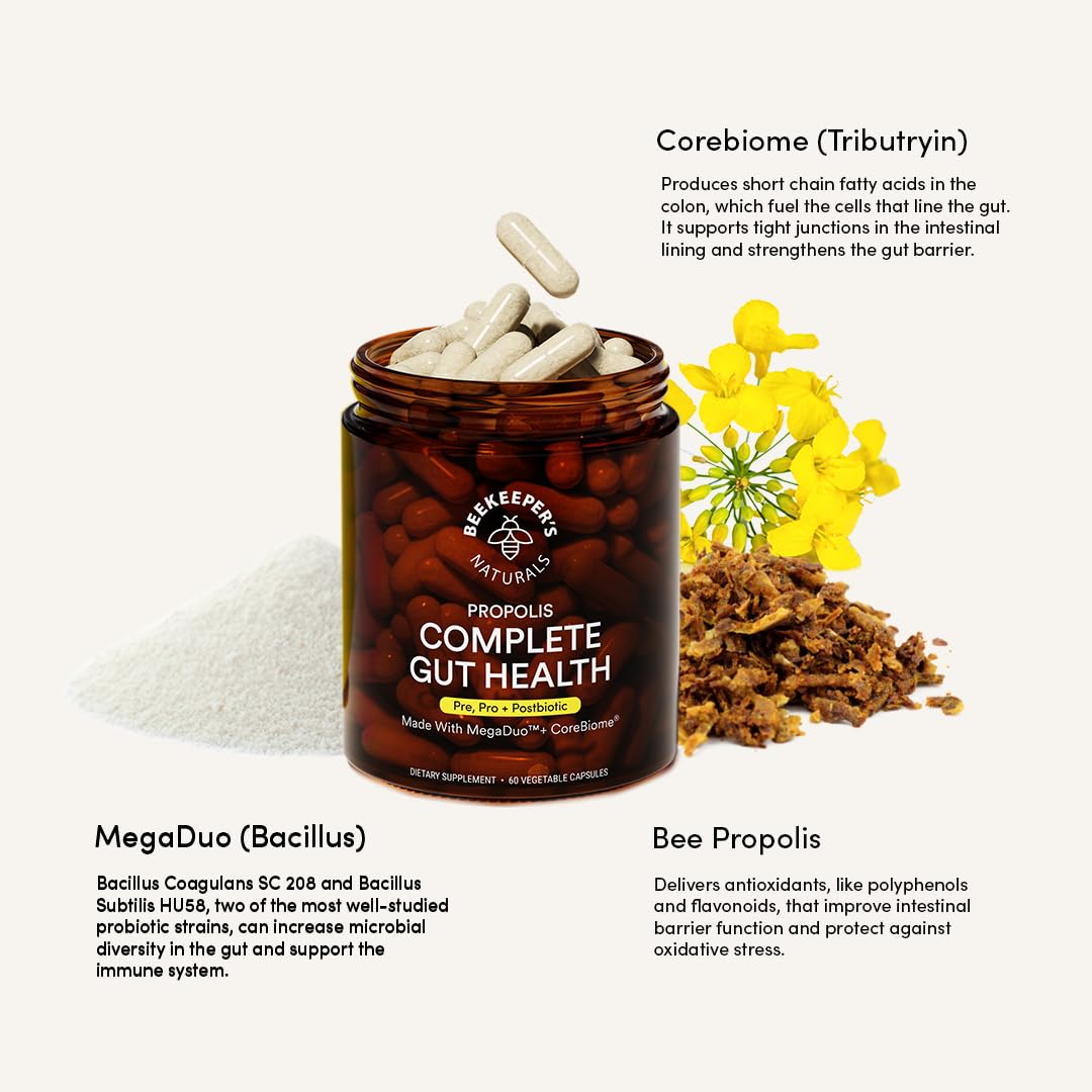 Beekeeper's Naturals gluten-free vegan capsules for gluten-free lifestyles