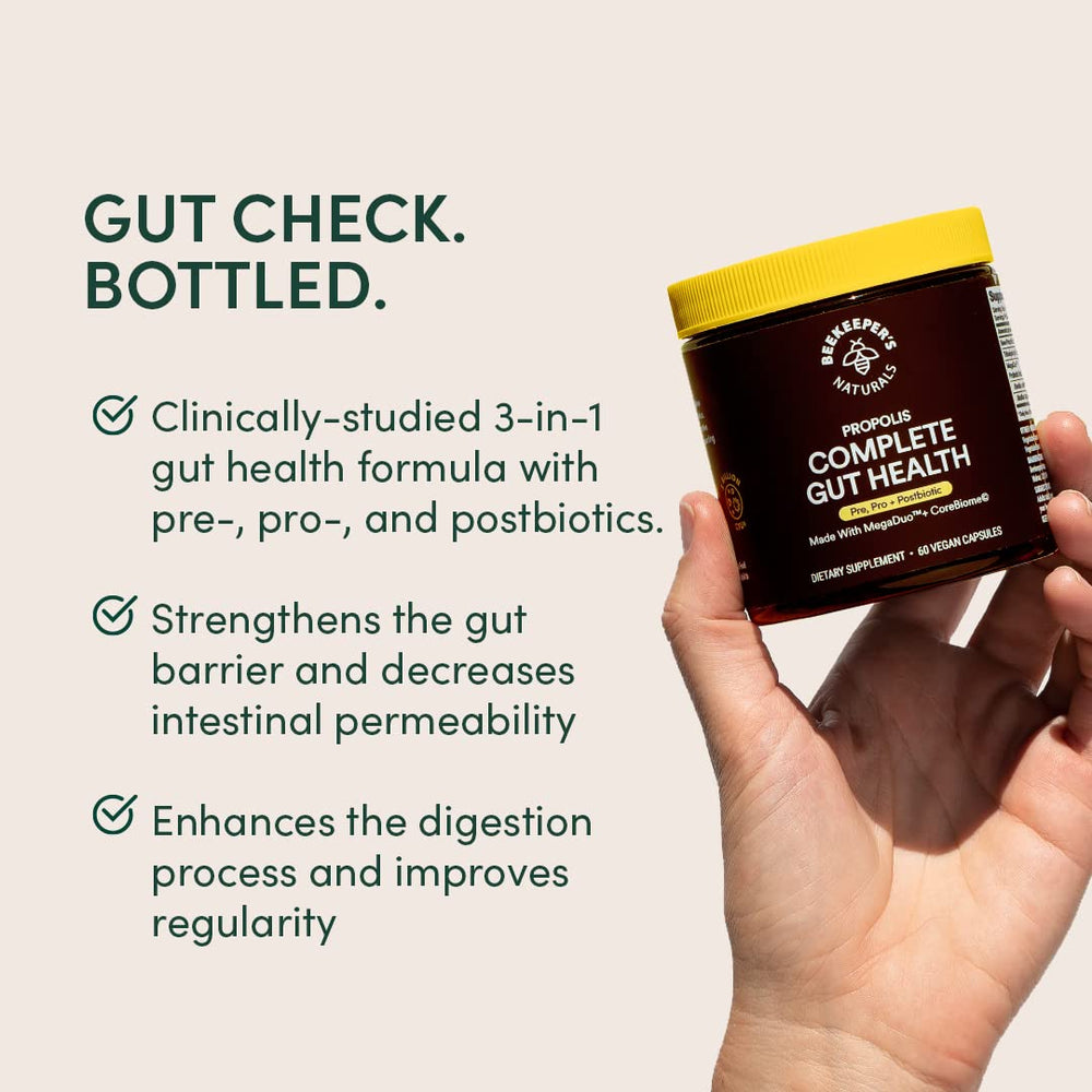 Beekeeper's Naturals MegaDuo spore probiotic capsules built for gut resilience