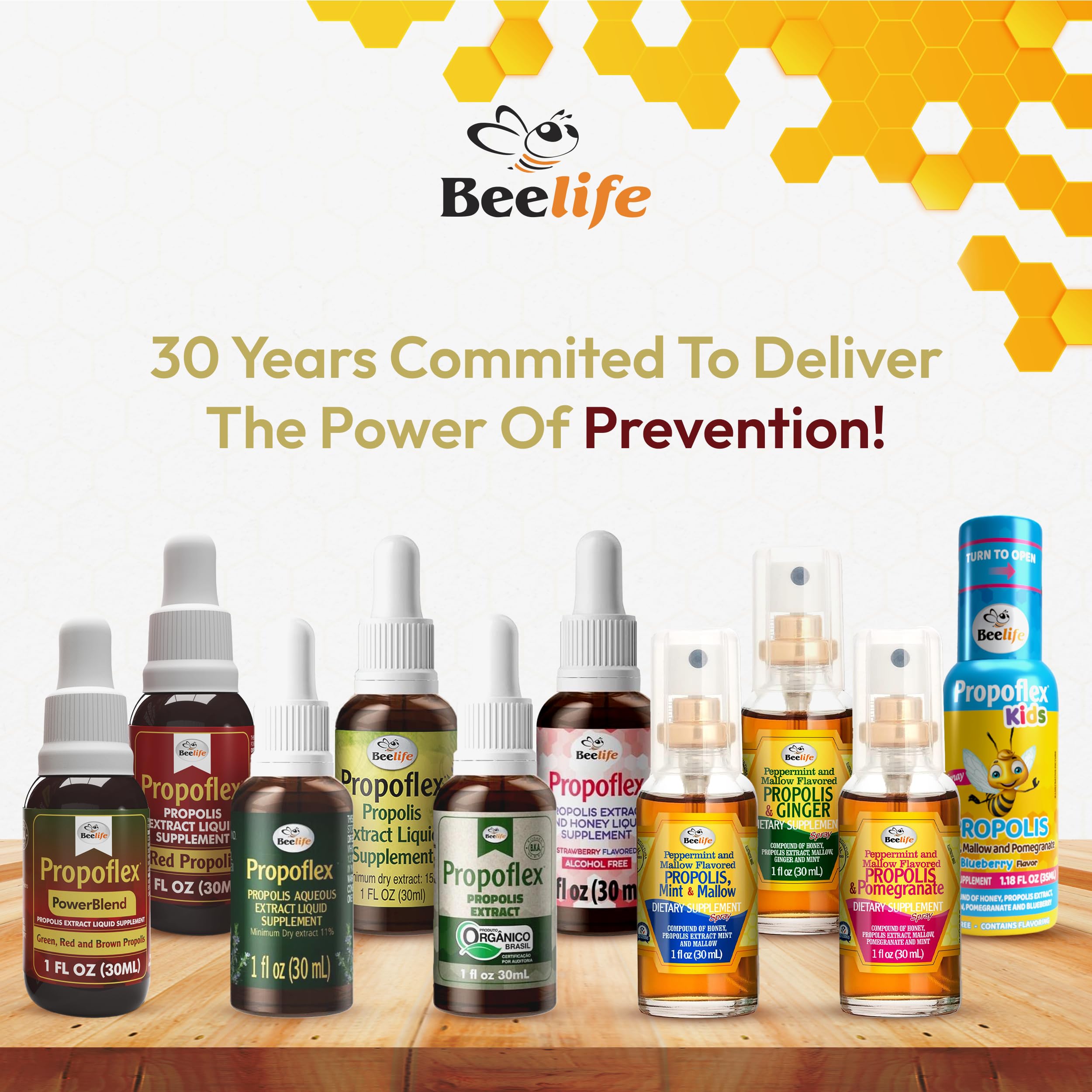 Beelife Propoflex liquid tincture application showing convenient use