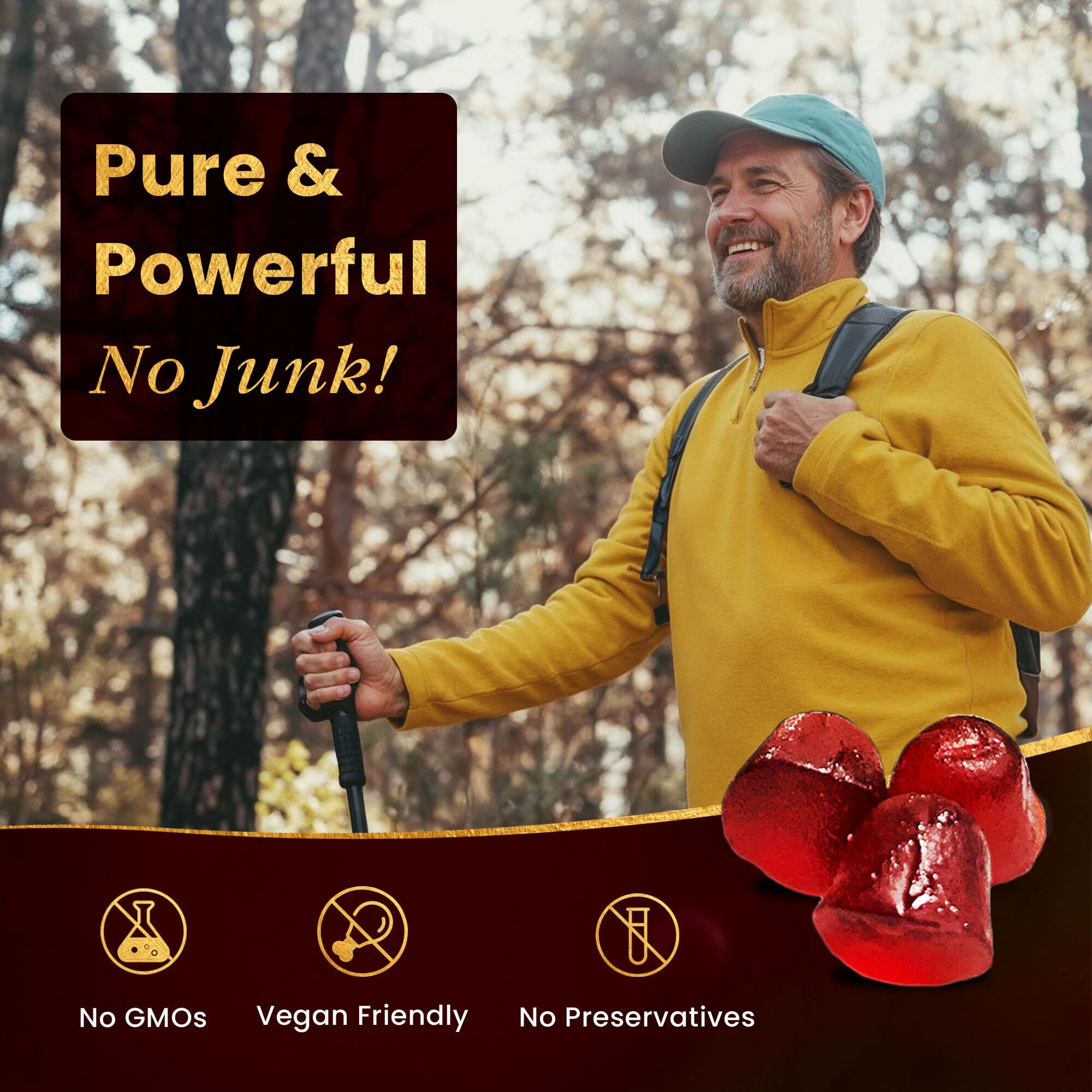 BeepWell Shilajit Gummies with fulvic acid and minerals support daily vitality.