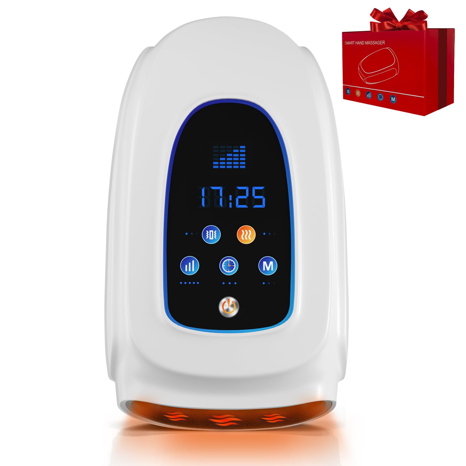 Beetqi hand massager with heat and compression focusing on palm area for daily relief.
