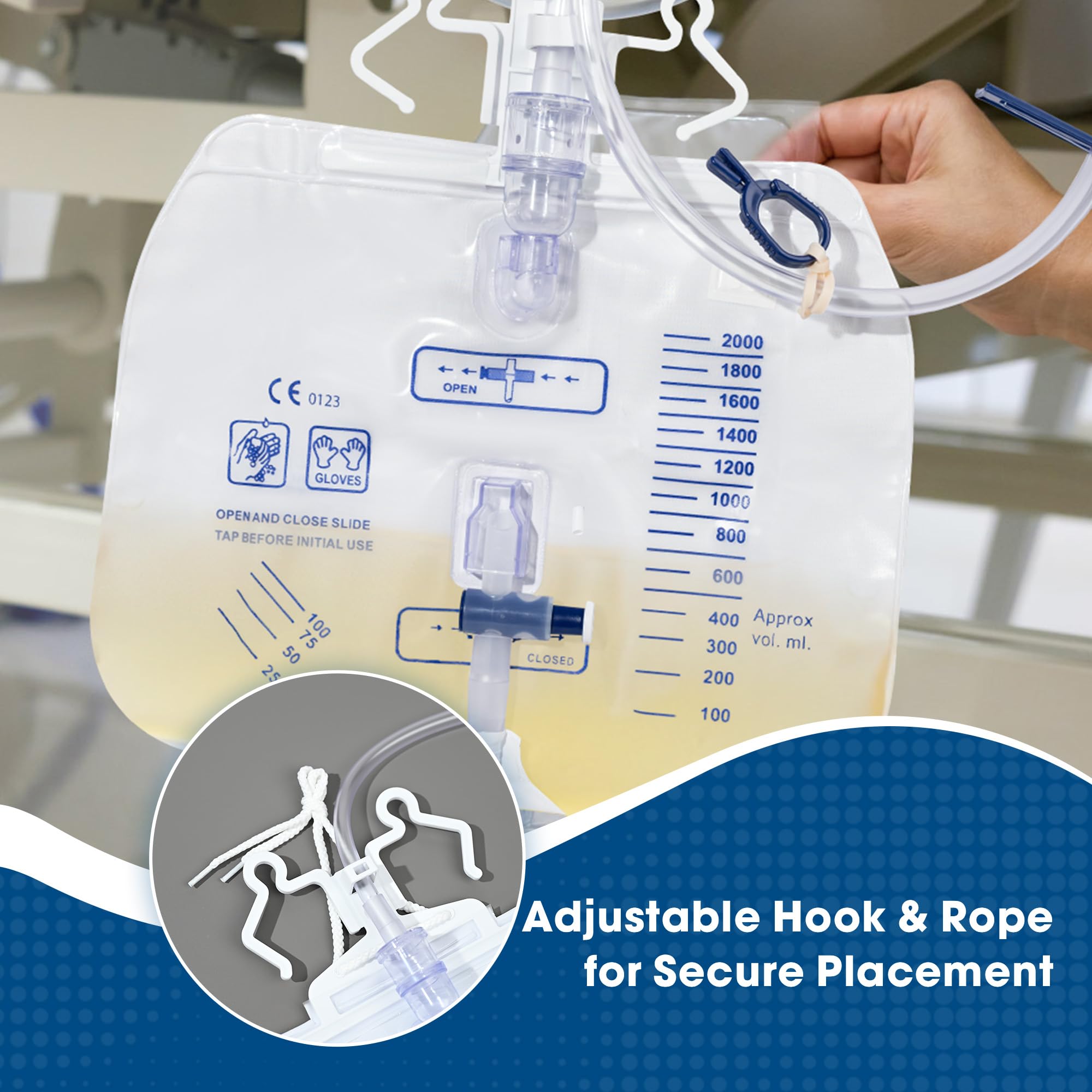BeHerk catheter bag in bedside use for everyday care