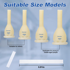 BeHerk latex catheter with adhesive strips for secure fit