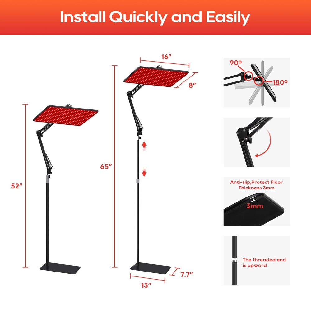 BEICHEN aviation-grade brackets provide sturdy adjustable mounting.