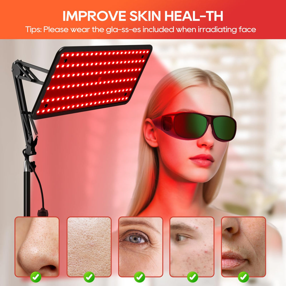 Beichen device complete set shown for easy at-home red light routines.