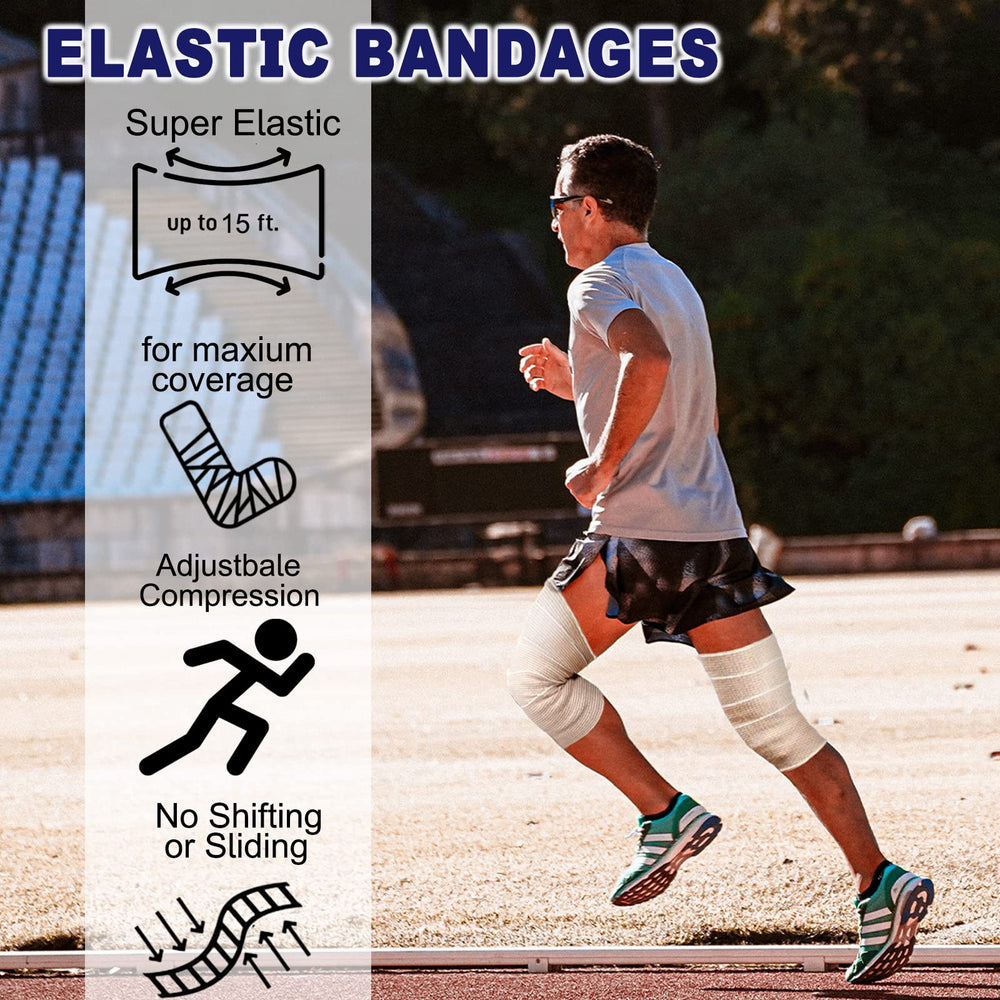 Beieverluck 4-inch wrap highlights wide calf and leg coverage for secure support.