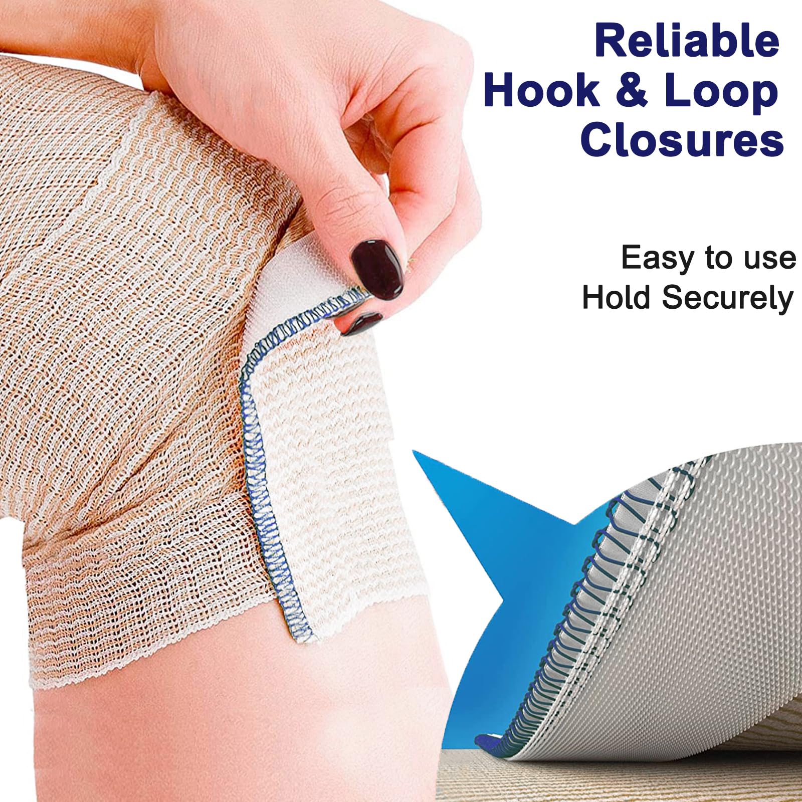 Beieverluck 3-inch wrap demonstrates versatile sizing for elbows, ankles, knees and head coverage.