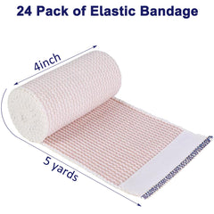 Beieverluck elastic bandage wrap closeup demonstrates secure dual hook-and-loop closures.