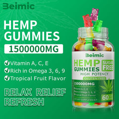 BEIMIC Naturals Hemp Gummies pack of two, great for sharing or gifting