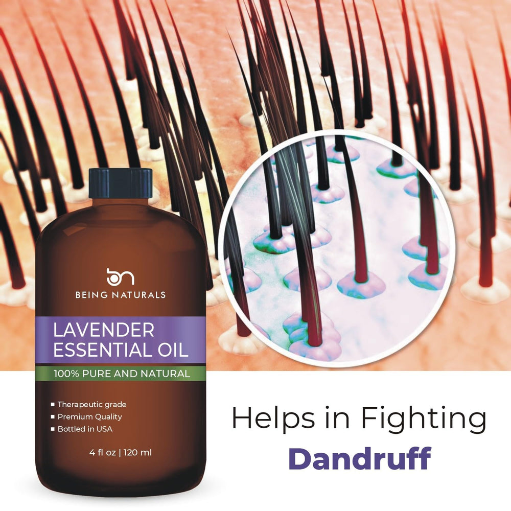 Being Naturals lavender oil glass dropper dispenses drops without leaks.