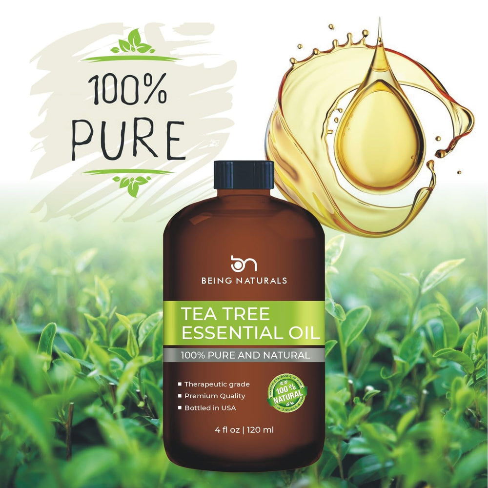 Being Naturals Tea Tree Oil lab-test document indicating independent quality verification.