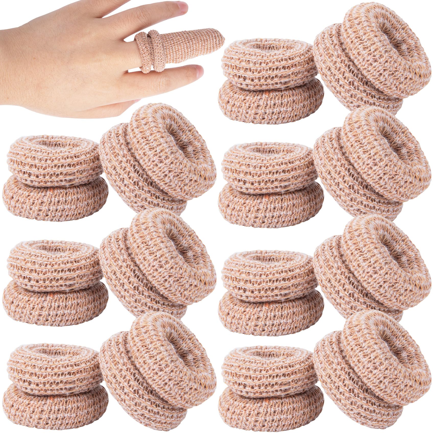 BEIQIYA finger cots 15pcs kit in skin tone for daily protection and reuse