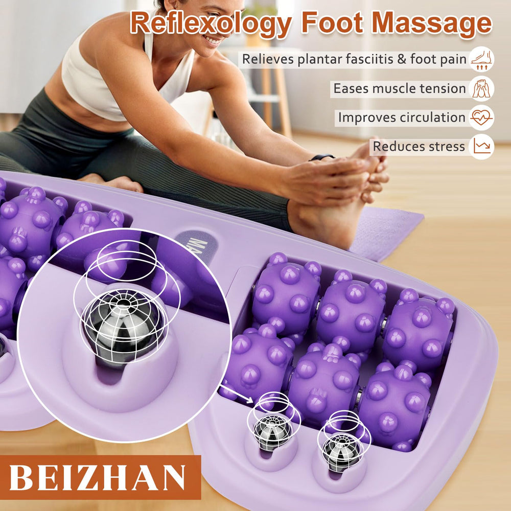 BEIZHAN foot massager roller featuring magnetic therapy to boost circulation