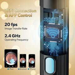 Bekhic integrated design: safe, secure ear cleaning with no tip detachment.