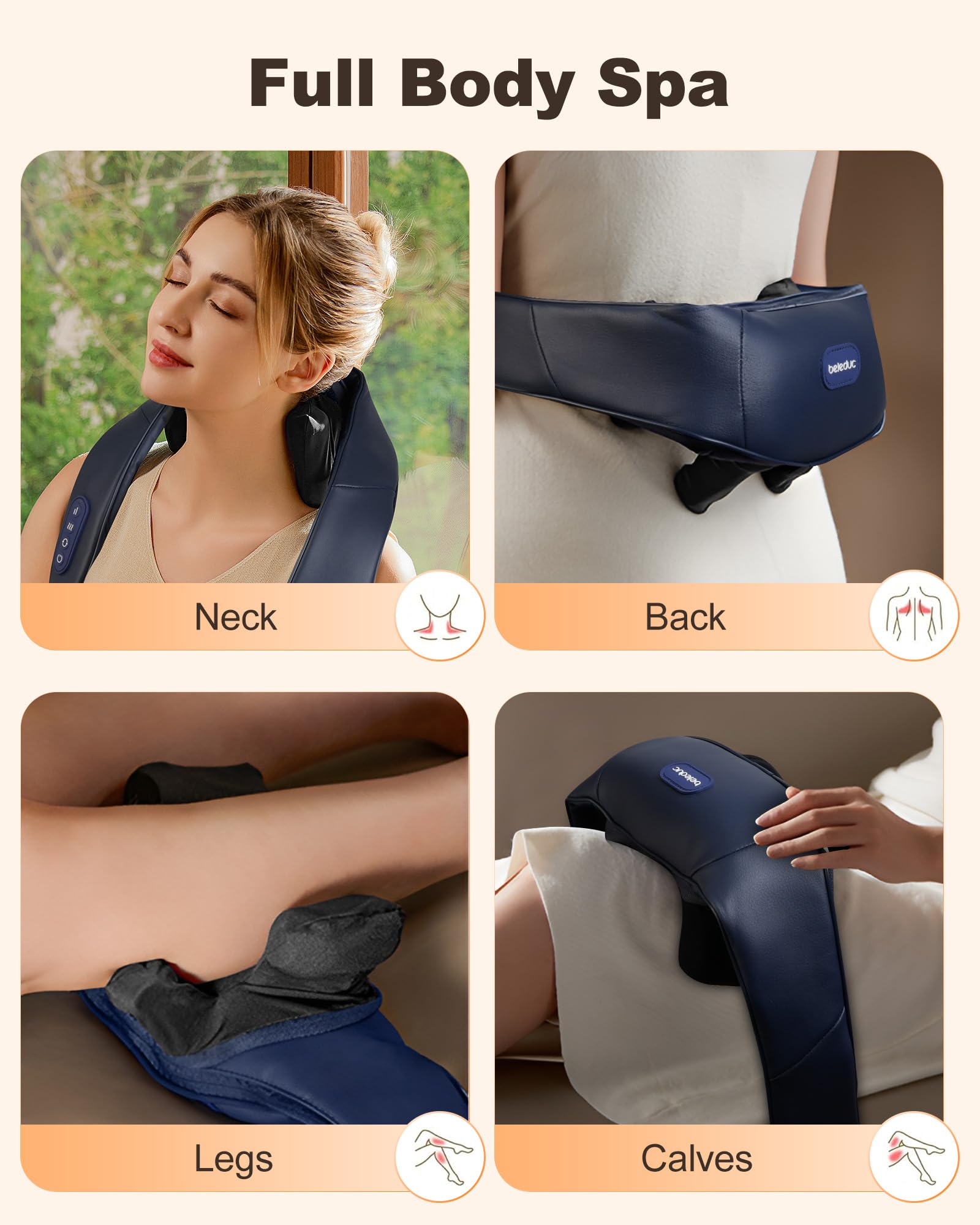 Beleduc soft-touch materials ensure comfortable, durable daily use.