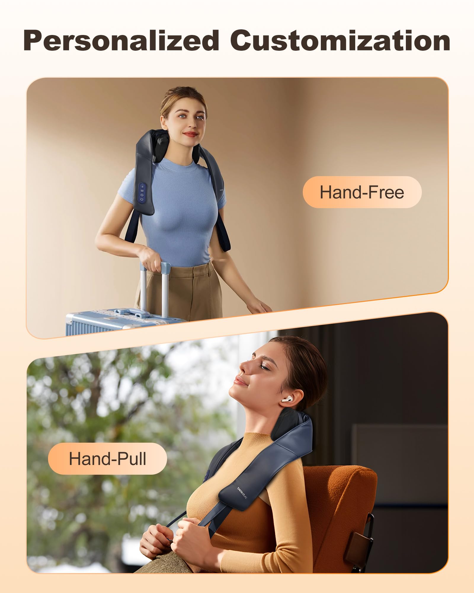 Beleduc two wearing methods offer flexible comfort during use.
