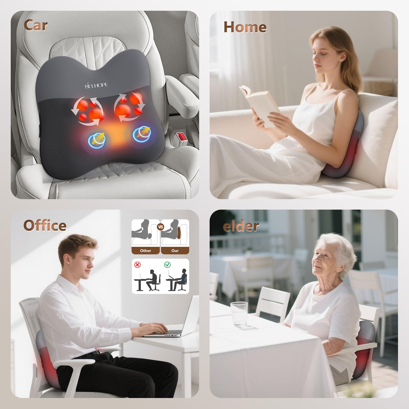 Belhope portable device supports relaxation at home or in the office