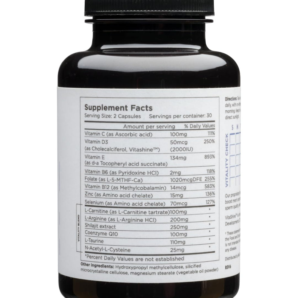 Beli Men Prenatal Multivitamin capsules close-up reveals soft gel capsules for easy daily intake.