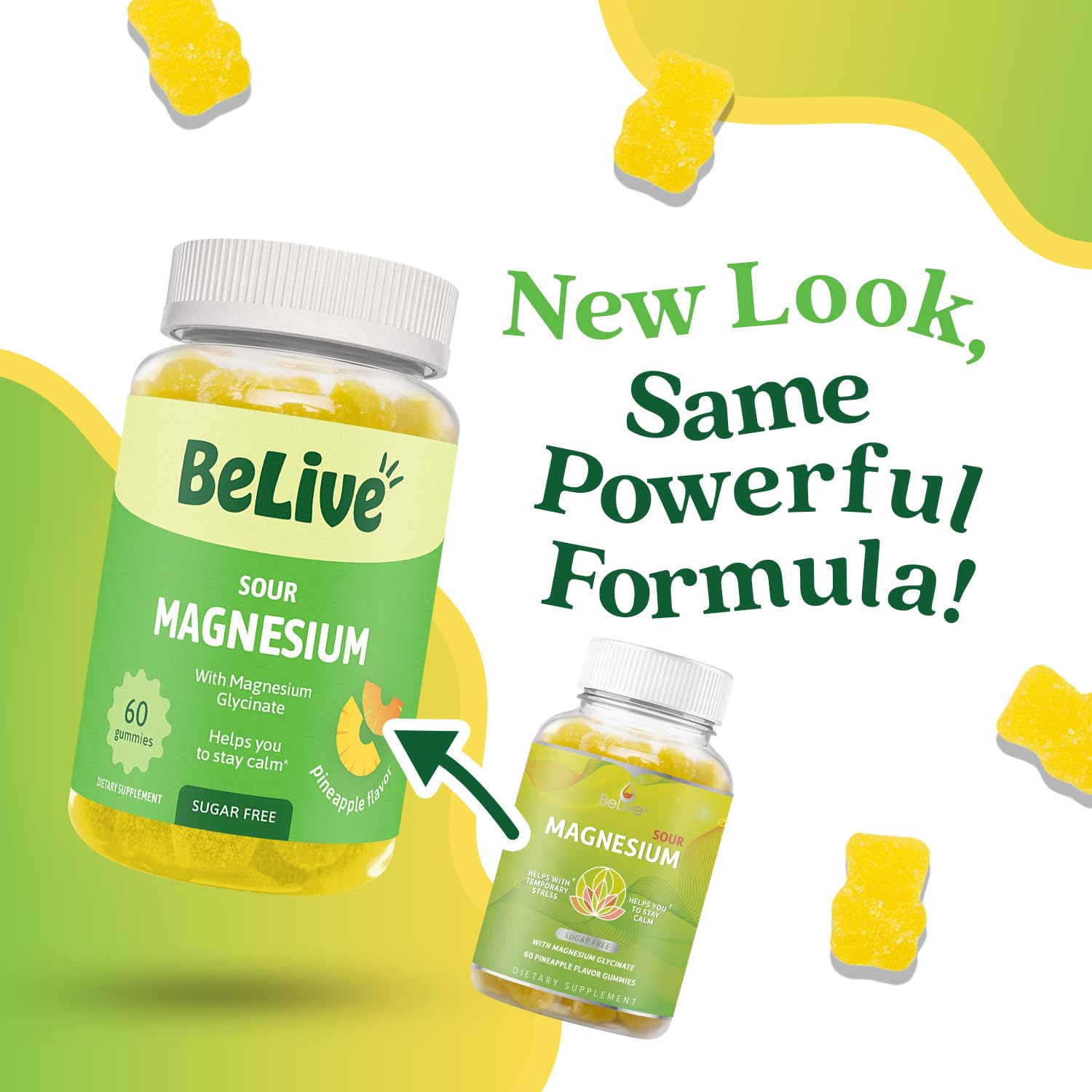 BeLive gummies with kid-friendly packaging illustrating family use