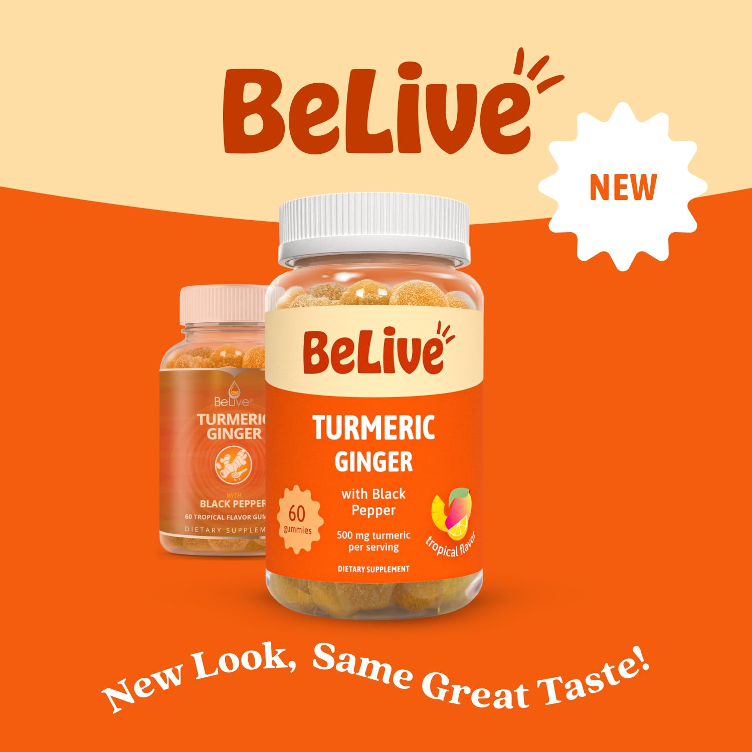 BeLive close-up of ginger chunks in gummies highlighting ginger root extract.