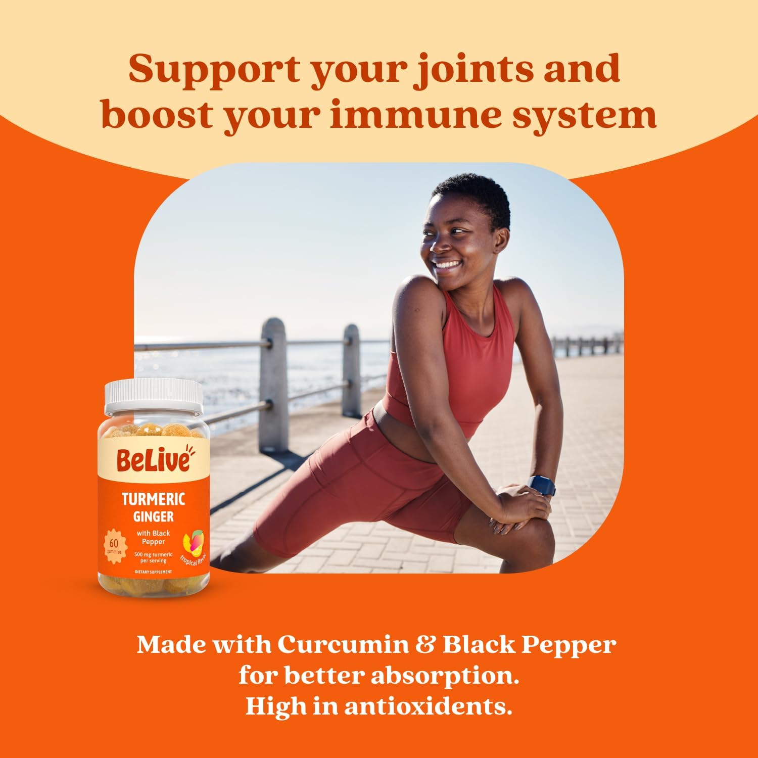 BeLive gummies with sand-coated texture to prevent melting during storage.