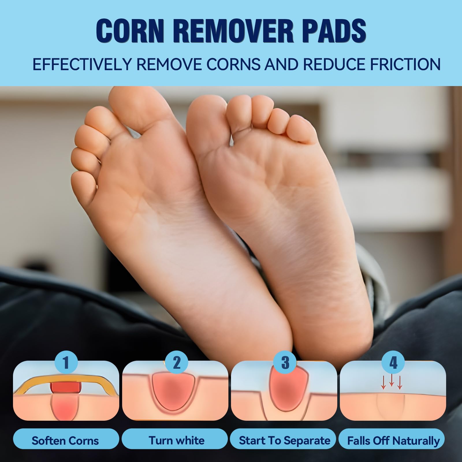 Bellemora foot care patches with breathable design for everyday wear.