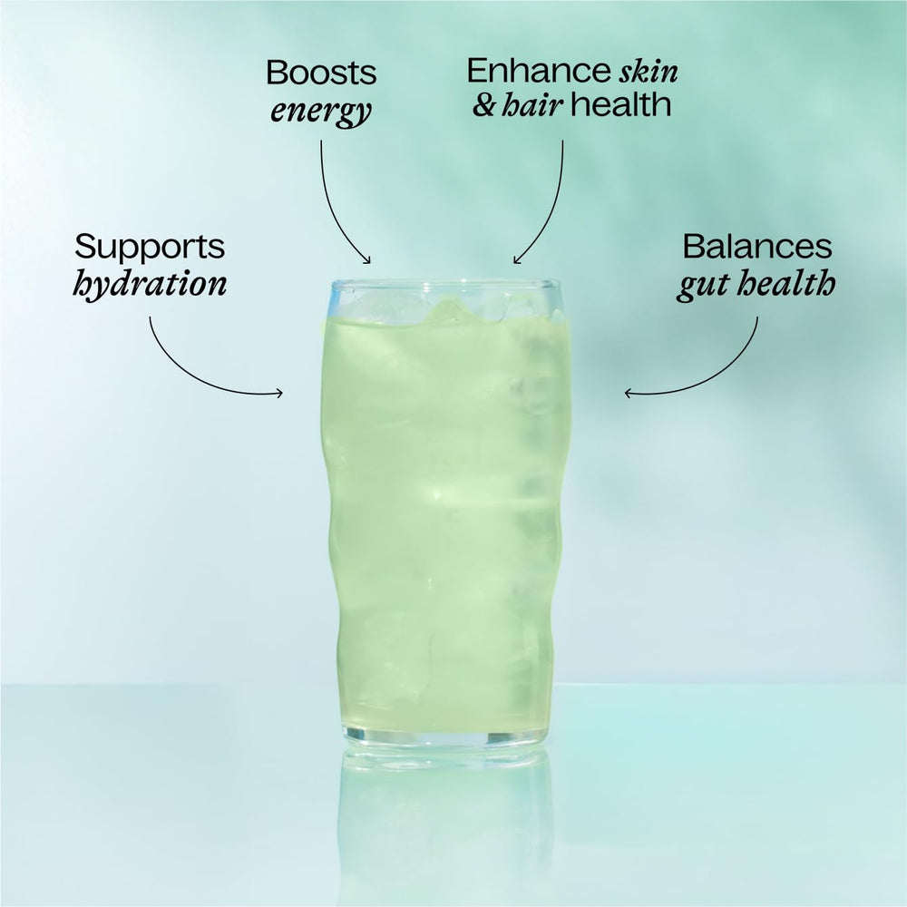 Measuring scoop with powder ready for daily routine, Belli Welli promotes convenient intake