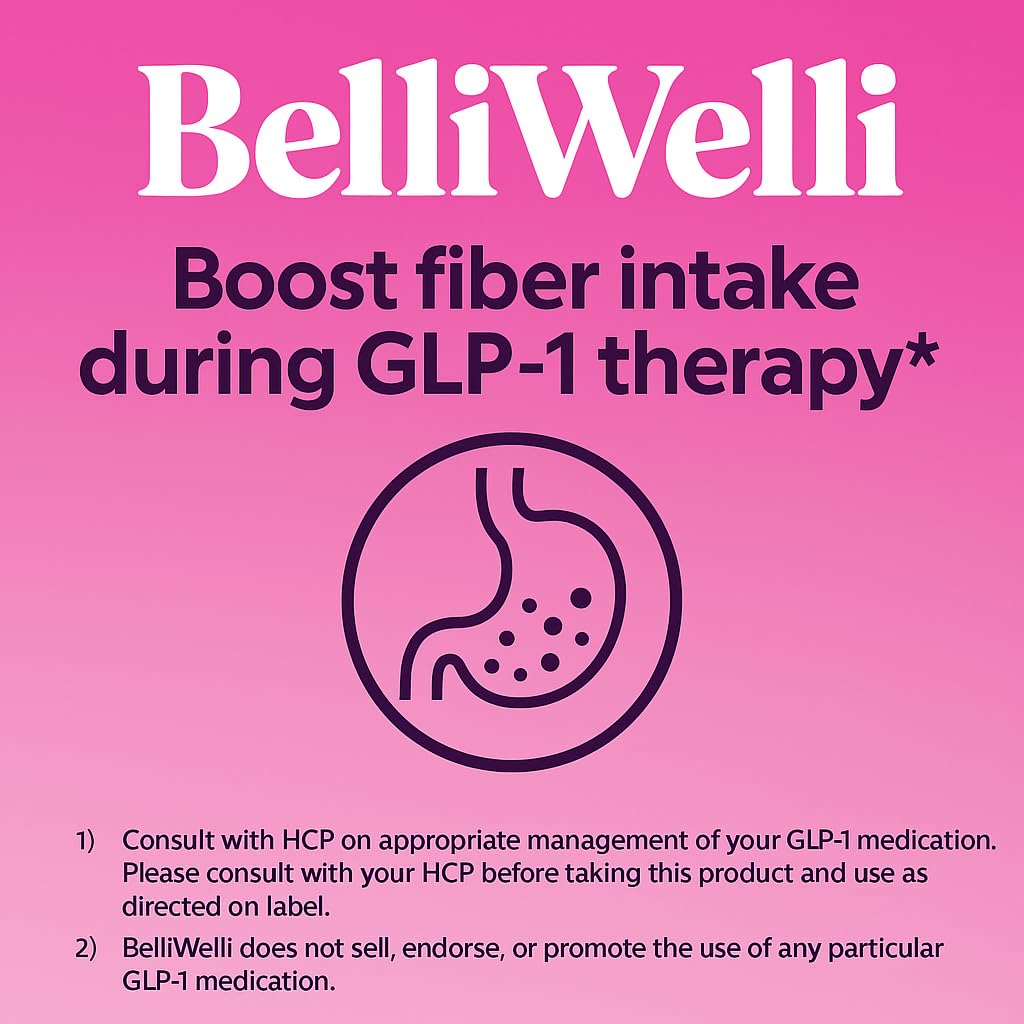 BelliWelli fiber powder dissolves easily in drinks without gritty texture