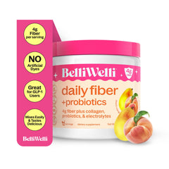 BelliWelli Fiber Powder with Organic Acacia for smooth mix and gut support