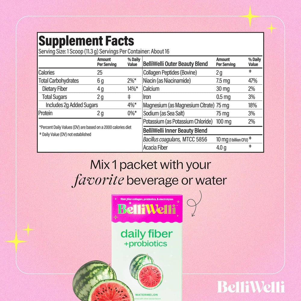 Belli Welli gut health visual implies regularity during busy days