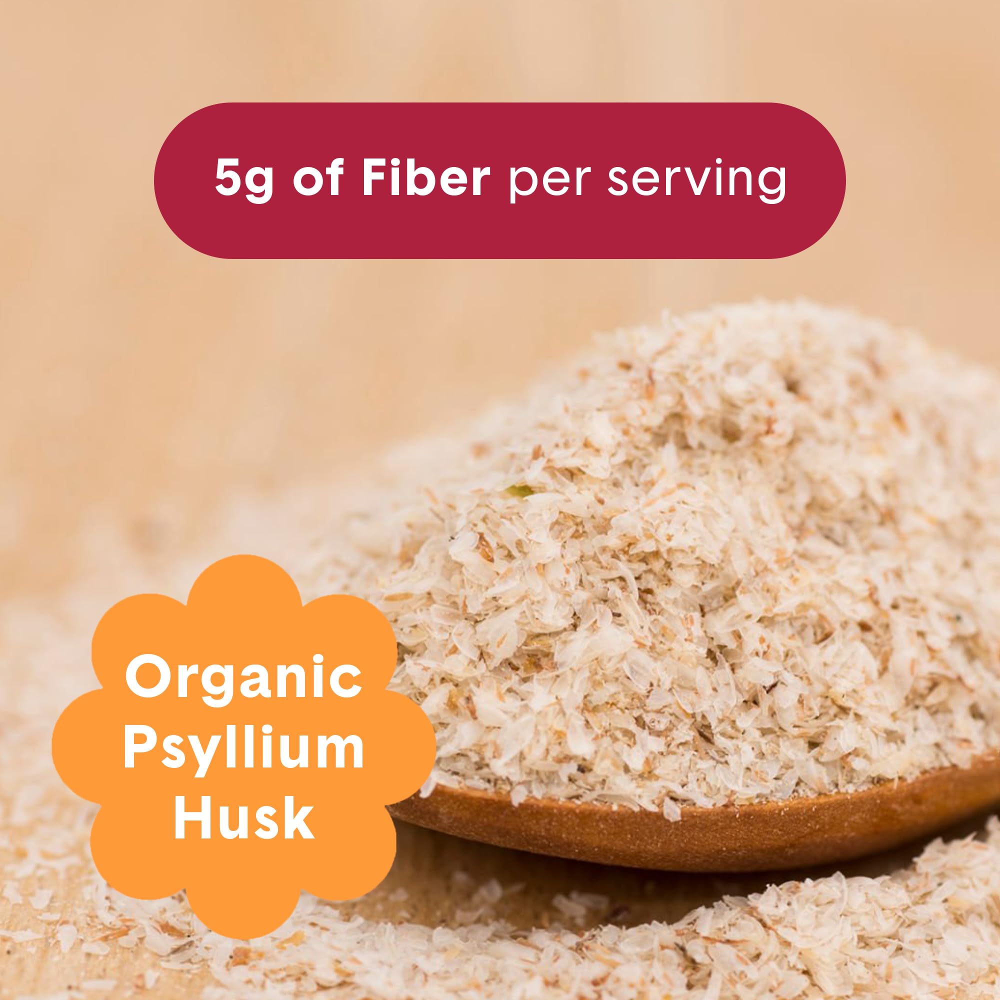 Bellway Super Fiber Fruit powder scoop with glass demonstrates convenient daily use.