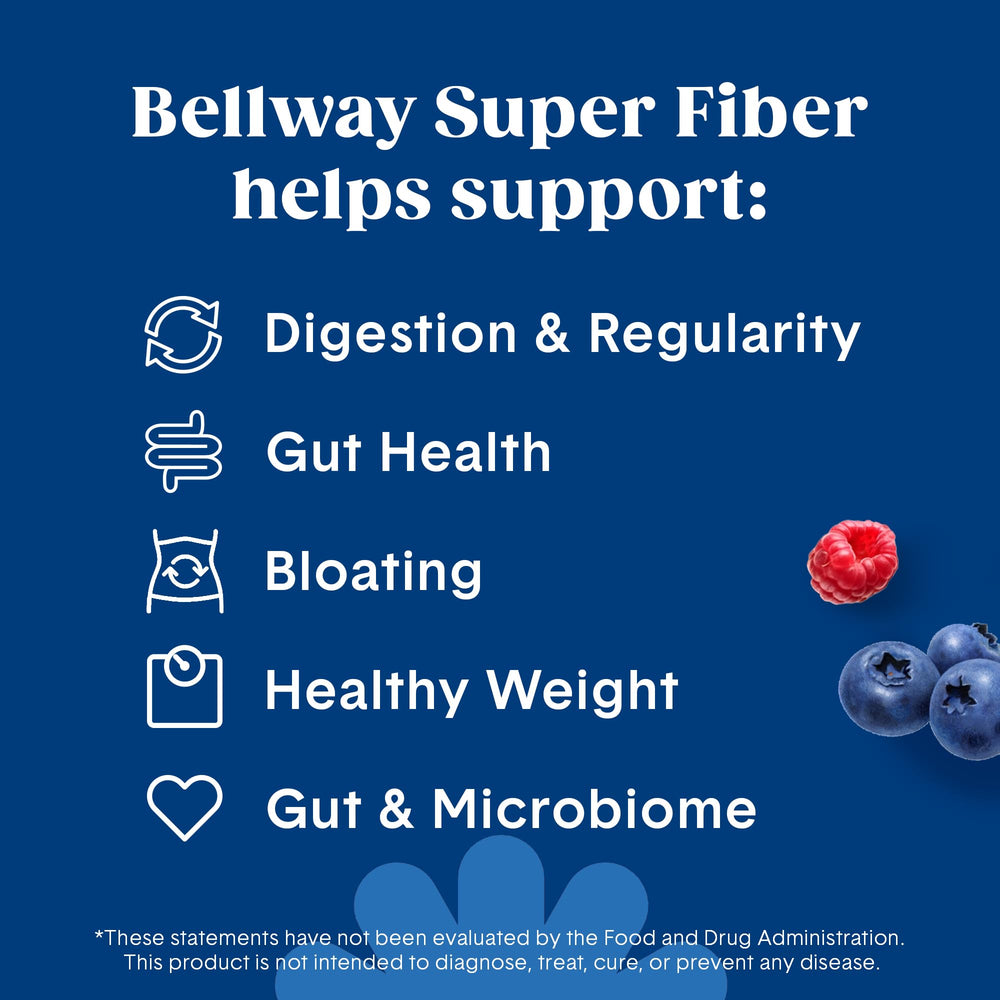 Bellway Super Fiber Powder mixing glass ready for a smooth, sugar-free drink.