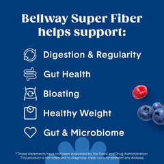 Bellway Super Fiber Powder mixing glass ready for a smooth, sugar-free drink.