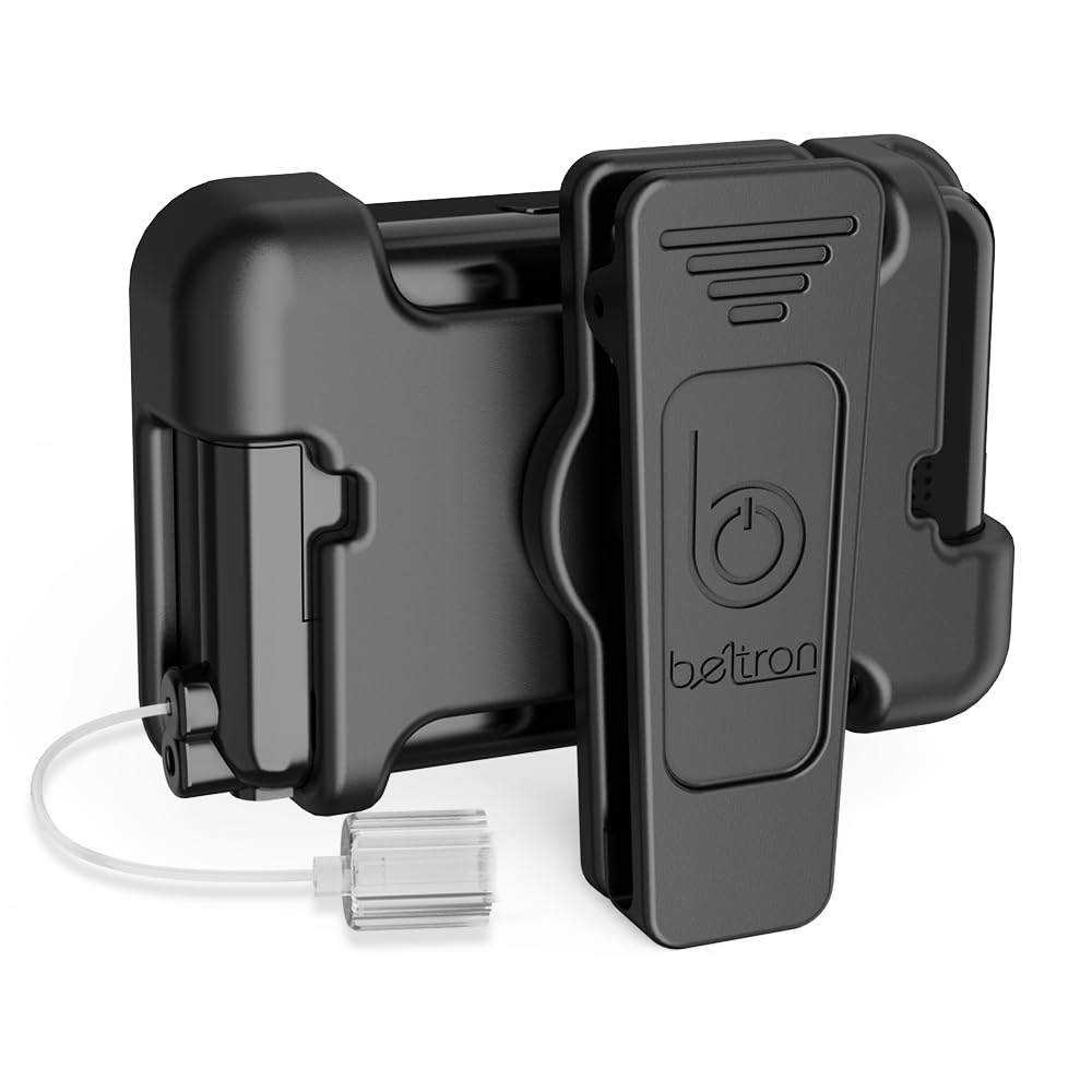 BELTRON belt clip provides secure access during activities.