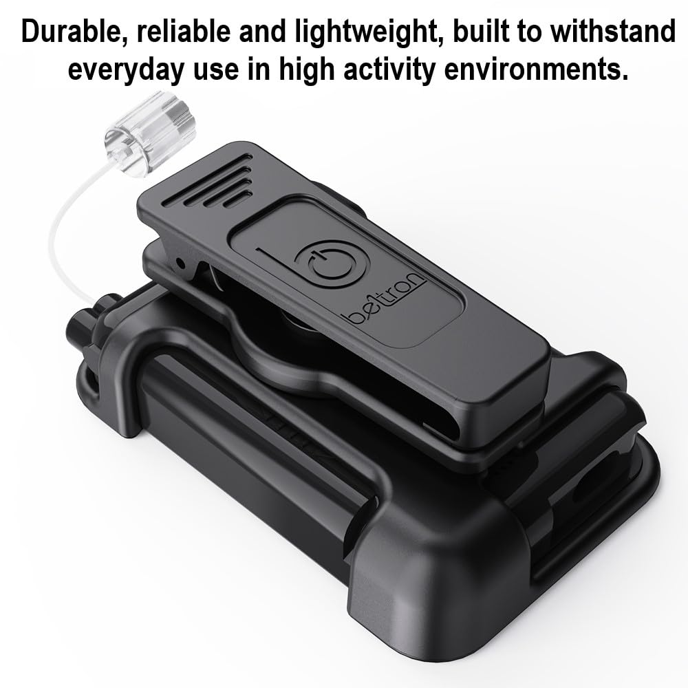 BELTRON soft felt lining protects the insulin pump.