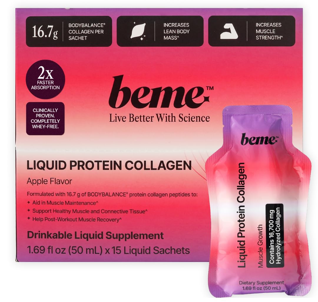 BeMe BODYBALANCE apple sachet ready for on-the-go protein