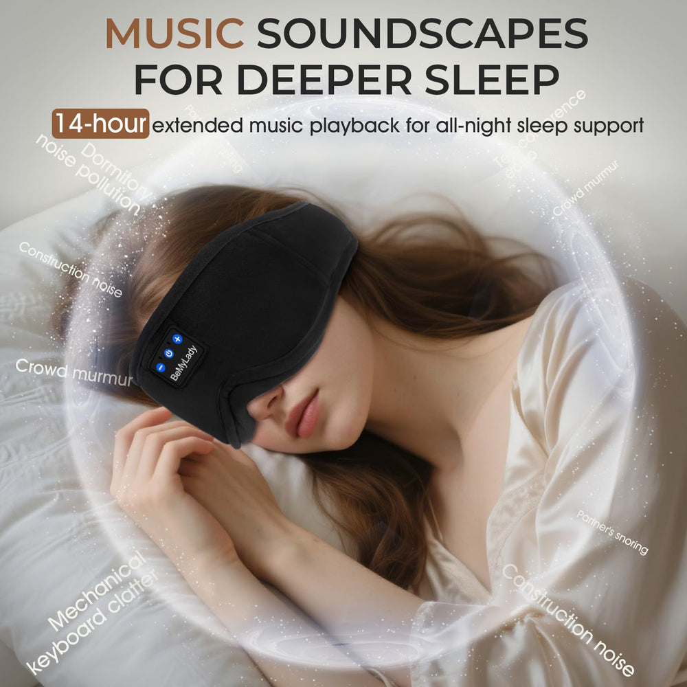 BeMyLady sleep mask headphones offer up to 14 hours of playback.