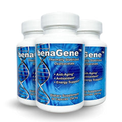 Benagene Oxaloacetate bottle for daily energy support and metabolic balance.