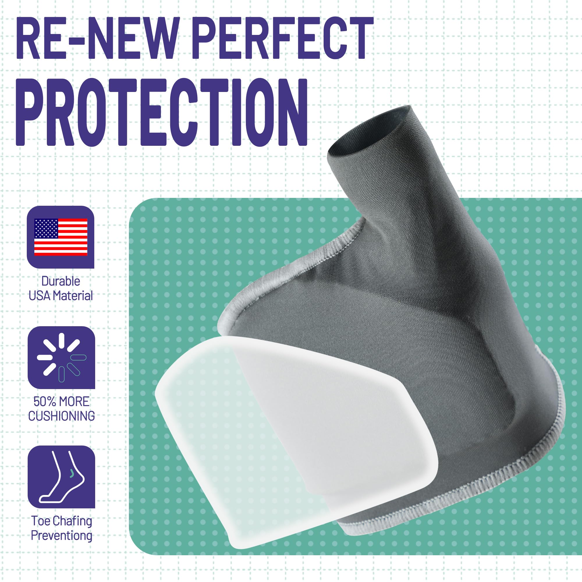 BENAYO forefoot pad in use provides targeted comfort during walking.