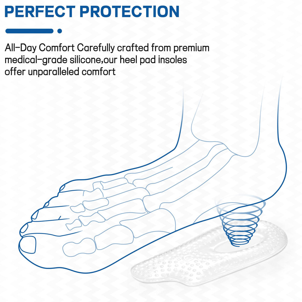 BENAYO memory gel insoles show foam-like cushioning for standing.