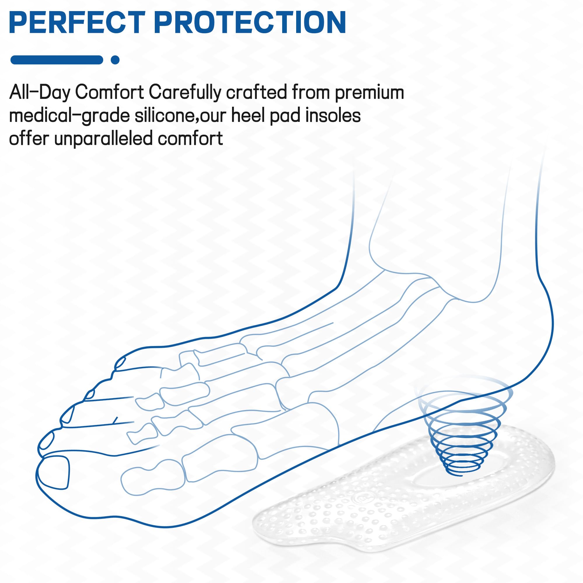 BENAYO heel cups inside shoes show discreet comfort during daily activities.