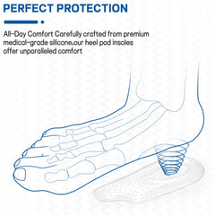 BENAYO heel cups inside shoes show discreet comfort during daily activities.