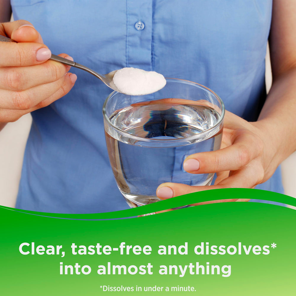 Benefiber dissolves in coffee or tea for a seamless fiber boost