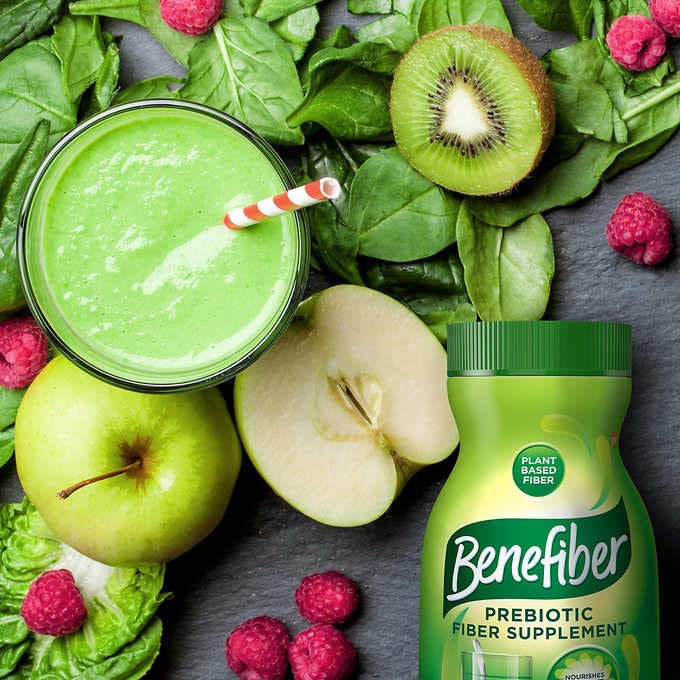 Benefiber Original powder stirred into coffee for discreet fiber enrichment.