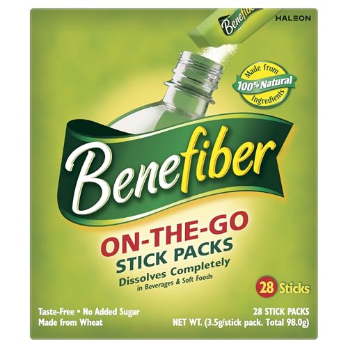 Benefiber unflavored powder dissolves clearly in drinks and foods