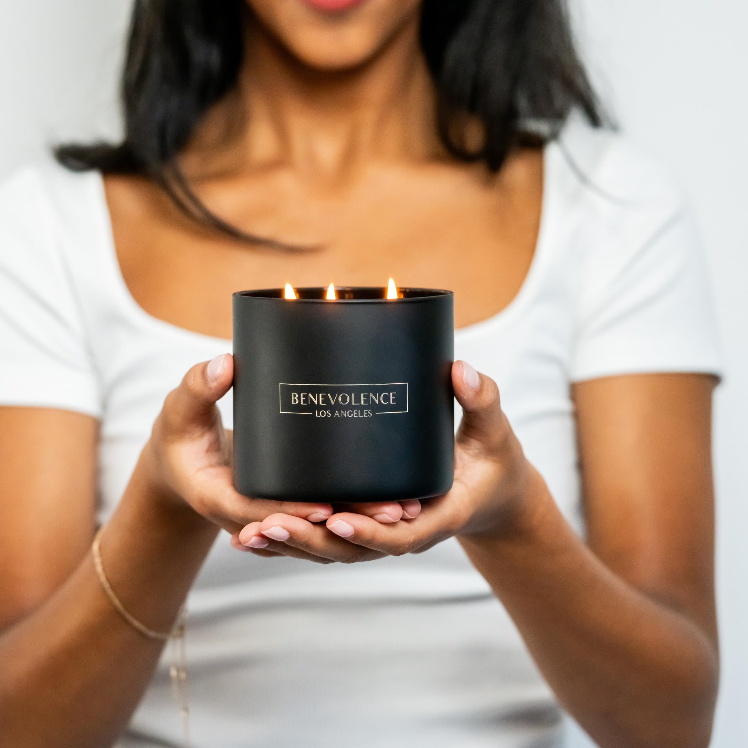 Benevolence LA give-back program with every purchase enhances social impact.