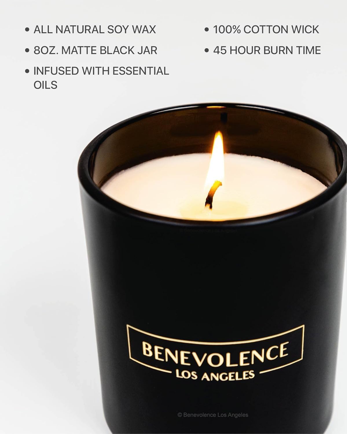 Benevolence LA Bergamot Jasmine candle gift box ready for gifting