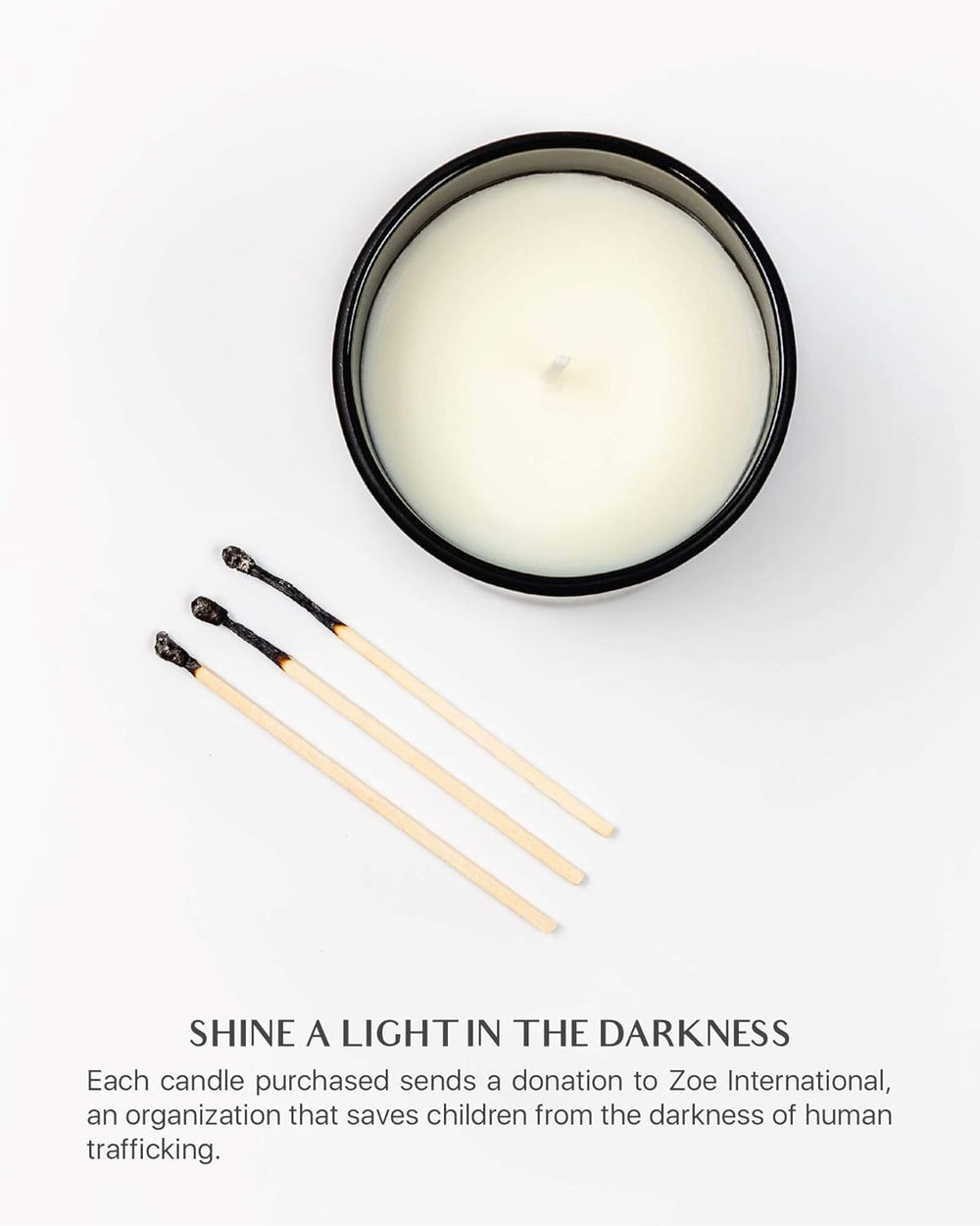 Benevolence LA soy wax candle is eco friendly and clean burning