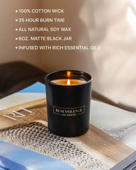 Benevolence LA soy wax candle delivers a clean burn and steady scent